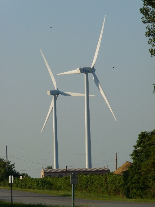 A Pair of 1.8 MW Wind Turbines in Bowling Green, OH